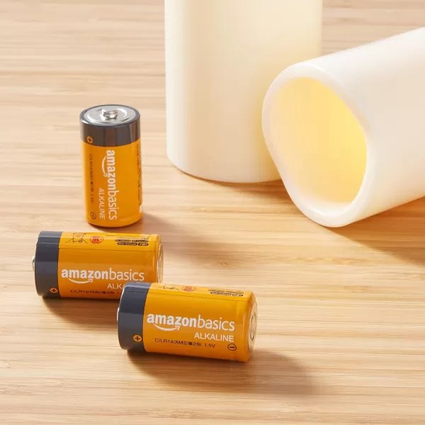 Amazon Basics 12Pack C Cell Alkaline AllPurpose Batteries 15 Volt 5Year Shelf Life24 Count Pack of 1