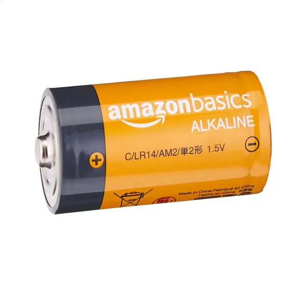 Amazon Basics 12Pack C Cell Alkaline AllPurpose Batteries 15 Volt 5Year Shelf Life4 Count Pack of 1