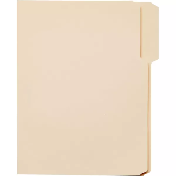 Amazon Basics 13Cut Tab Assorted Positions File Folders Letter Size Manila  Pack of 100Letter Manila