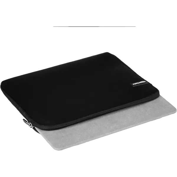 Amazon Basics 14Inch Laptop Sleeve Protective Case with Zipper  BlackBlack 116 Inch 1Pack