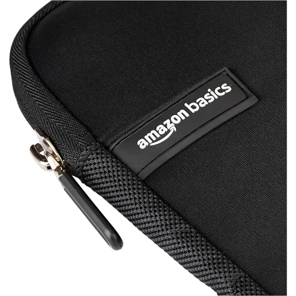Amazon Basics 14Inch Laptop Sleeve Protective Case with Zipper  BlackBlack 116 Inch 1Pack