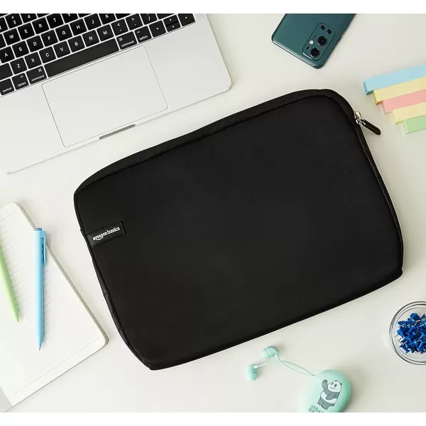 Amazon Basics 14Inch Laptop Sleeve Protective Case with Zipper  BlackBlack 14 Inch 1Pack