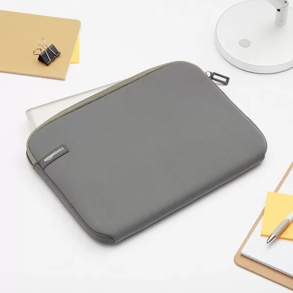 Amazon Basics 14Inch Laptop Sleeve Protective Case with Zipper  BlackGray 116 Inch 1Pack