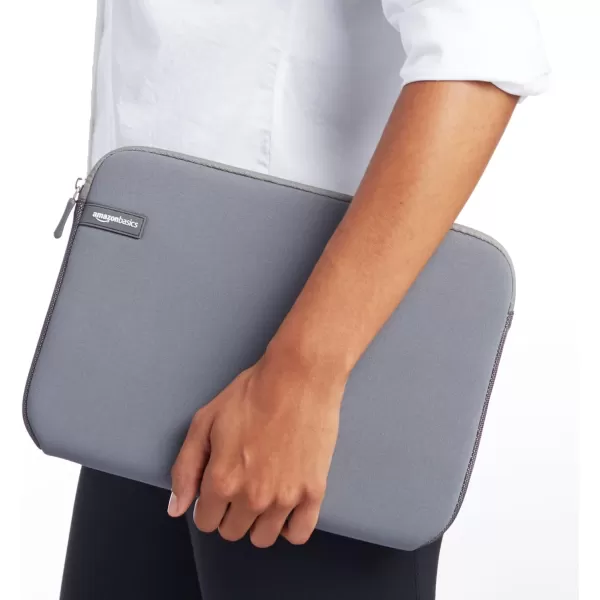 Amazon Basics 14Inch Laptop Sleeve Protective Case with Zipper  BlackGray 116 Inch 1Pack