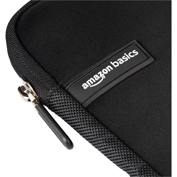 Amazon Basics 156Inch Laptop Sleeve Protective Case with Zipper  BlackBlack 156 Inch 10Pack