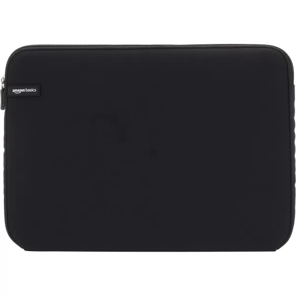 Amazon Basics 156Inch Laptop Sleeve Protective Case with Zipper  BlackBlack 156 Inch 1Pack