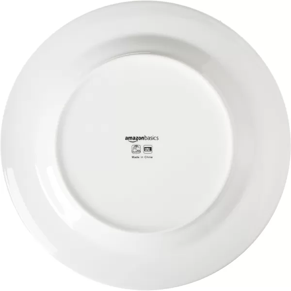Amazon Basics 16Piece Porcelain Kitchen Dinnerware Set with Plates Bowls and Mugs Service for 4  WhiteAmazon Basics 16Piece Porcelain Kitchen Dinnerware Set with Plates Bowls and Mugs Service for 4  White