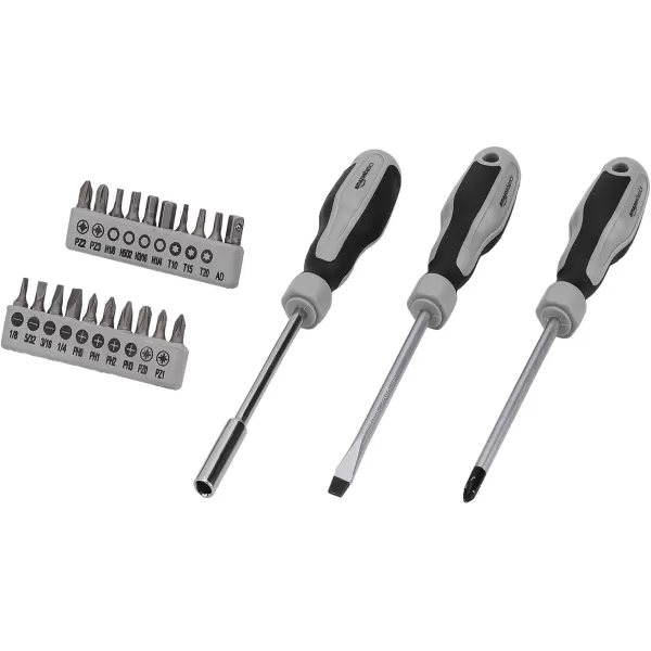 Amazon Basics 173Piece General Household Home Repair and Mechanics Hand Tool Kit Set173Piece