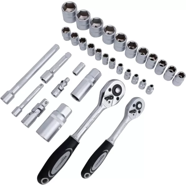 Amazon Basics 173Piece General Household Home Repair and Mechanics Hand Tool Kit Set65 piece