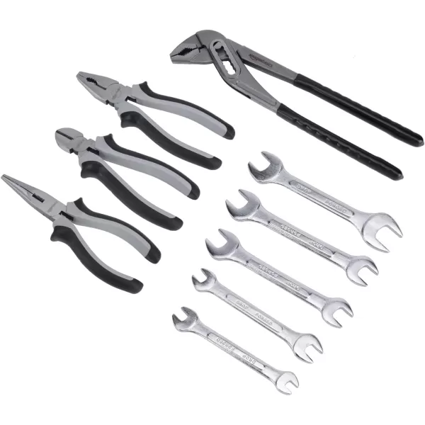 Amazon Basics 173Piece General Household Home Repair and Mechanics Hand Tool Kit Set65 piece