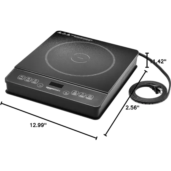 Amazon Basics 1800W Portable Induction Cooktop Burner medium BlackAmazon Basics 1800W Portable Induction Cooktop Burner medium Black