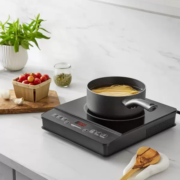 Amazon Basics 1800W Portable Induction Cooktop Burner medium BlackAmazon Basics 1800W Portable Induction Cooktop Burner medium Black