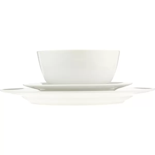 Amazon Basics 18Piece Kitchen Dinnerware Set Plates Dishes Bowls Service for 6  WhiteAmazon Basics 18Piece Kitchen Dinnerware Set Plates Dishes Bowls Service for 6  White