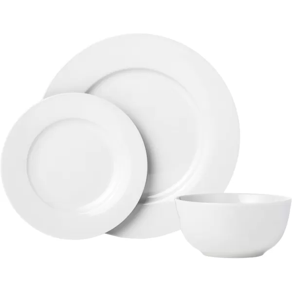 Amazon Basics 18Piece Kitchen Dinnerware Set Plates Dishes Bowls Service for 6  WhiteAmazon Basics 18Piece Kitchen Dinnerware Set Plates Dishes Bowls Service for 6  White