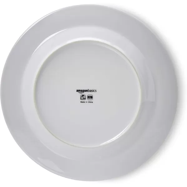 Amazon Basics 18Piece Kitchen Dinnerware Set Plates Dishes Bowls Service for 6 White Porcelain CoupeBungalow