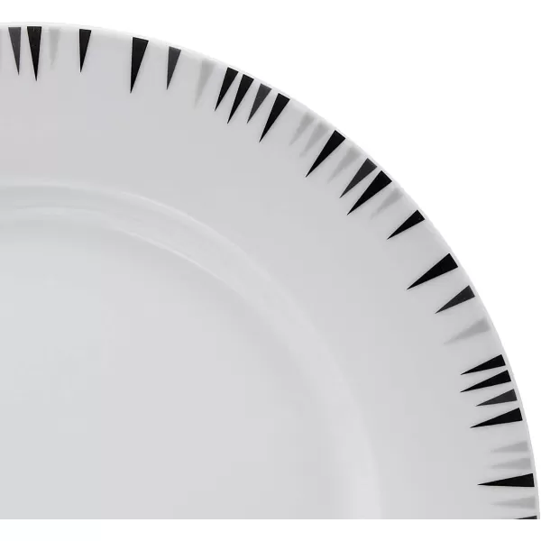 Amazon Basics 18Piece Kitchen Dinnerware Set Plates Dishes Bowls Service for 6 White Porcelain CoupeBungalow