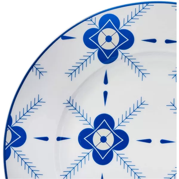 Amazon Basics 18Piece Kitchen Dinnerware Set Plates Dishes Bowls Service for 6 White Porcelain CoupeCottage