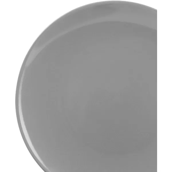 Amazon Basics 18Piece Stoneware Dinnerware Set  Deep Teal Service for 6Smokey Grey