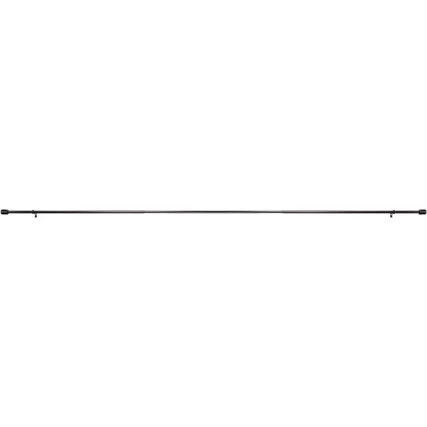 Amazon Basics 1Inch Curtain Rod with Cap Finials 72 to 144 NickelBronze 72 to 144 1Inch Rod