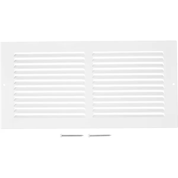 Amazon Basics 1RA1406WH White 14 W X 6 H Return Air Grille Duct Cover for Ceiling and Wall 1 Pack1 Count Pack of 2