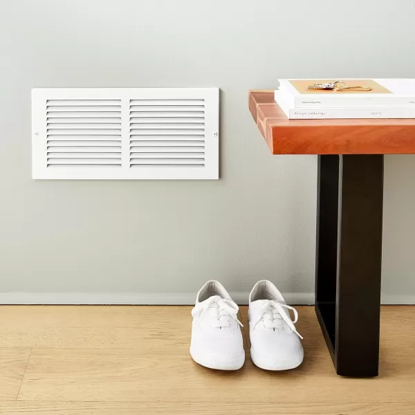 Amazon Basics 1RA1406WH White 14 W X 6 H Return Air Grille Duct Cover for Ceiling and Wall 1 Pack1 Count Pack of 2