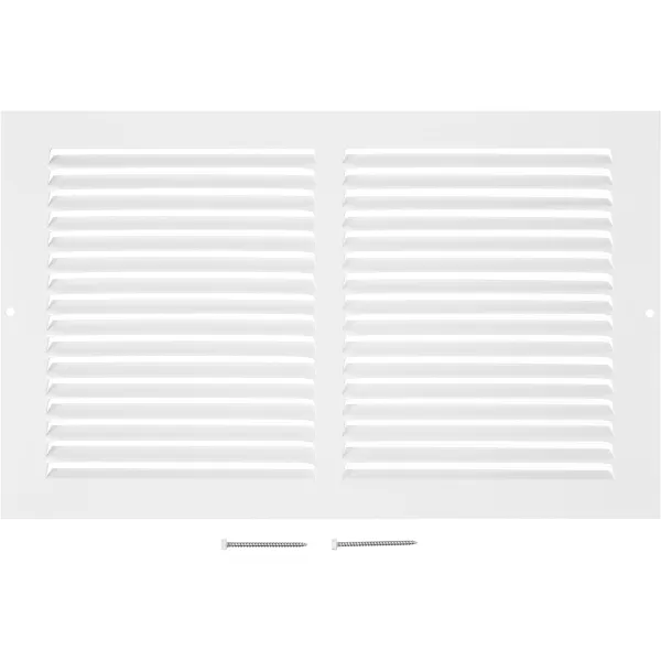 Amazon Basics 1RA1406WH White 14 W X 6 H Return Air Grille Duct Cover for Ceiling and Wall 1 Pack14u201D W X 8 H