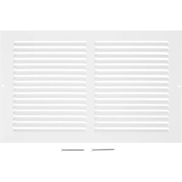 Amazon Basics 1RA1406WH White 14 W X 6 H Return Air Grille Duct Cover for Ceiling and Wall 1 Pack14u201D W X 8 H Pack of 2