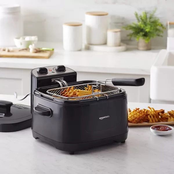 Amazon Basics 2 Liter Electric Deep Fryer Black2 Liter