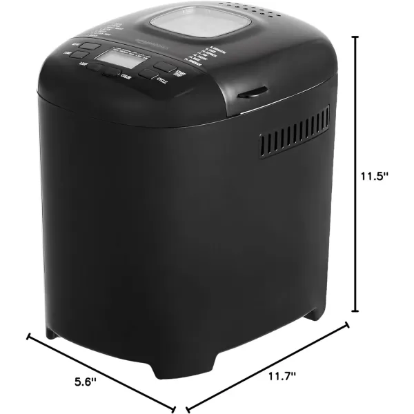 Amazon Basics 2 Pound NonStick Bread Making Machine BlackBlack