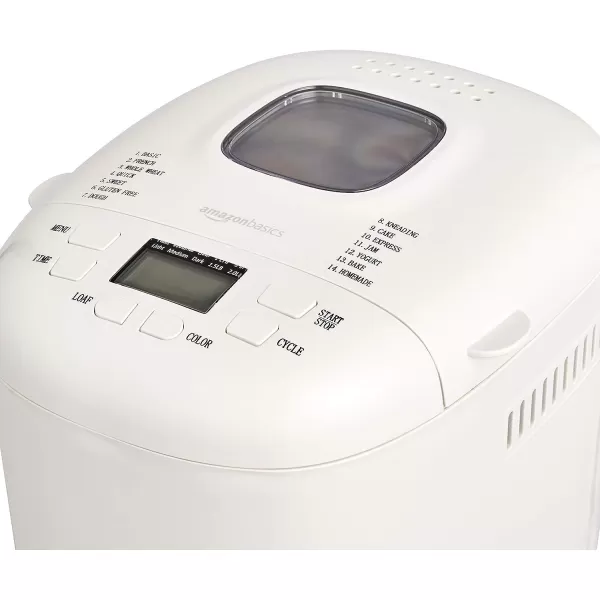 Amazon Basics 2 Pound NonStick Bread Making Machine BlackWhite