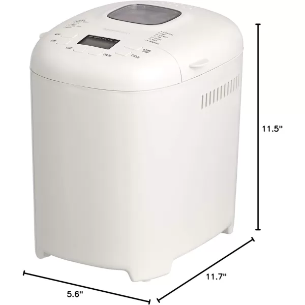 Amazon Basics 2 Pound NonStick Bread Making Machine BlackWhite