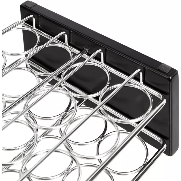 Amazon Basics 20 Jars Spice Organizer Rack Silver20 Jars