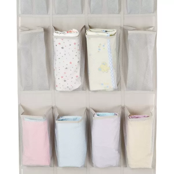 Amazon Basics 20 Large Pocket OvertheDoor Hanging Shoe Organizer Grayish TanAmazon Basics 20 Large Pocket OvertheDoor Hanging Shoe Organizer Grayish Tan
