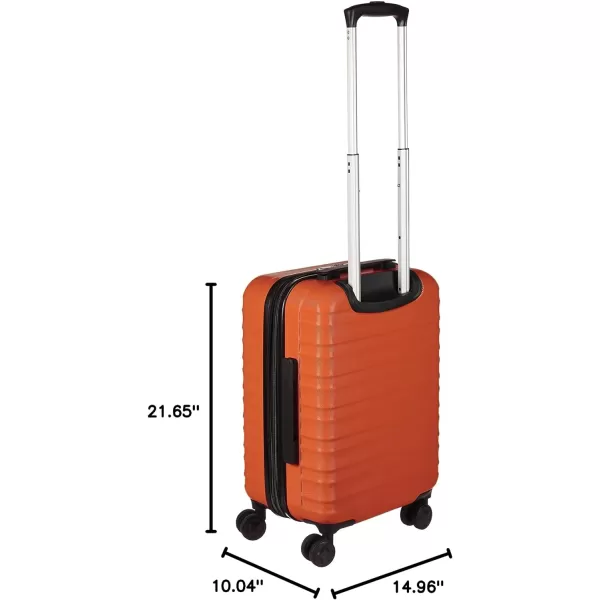 Amazon Basics 20Inch Hardside Spinner BlackOrange 20inch