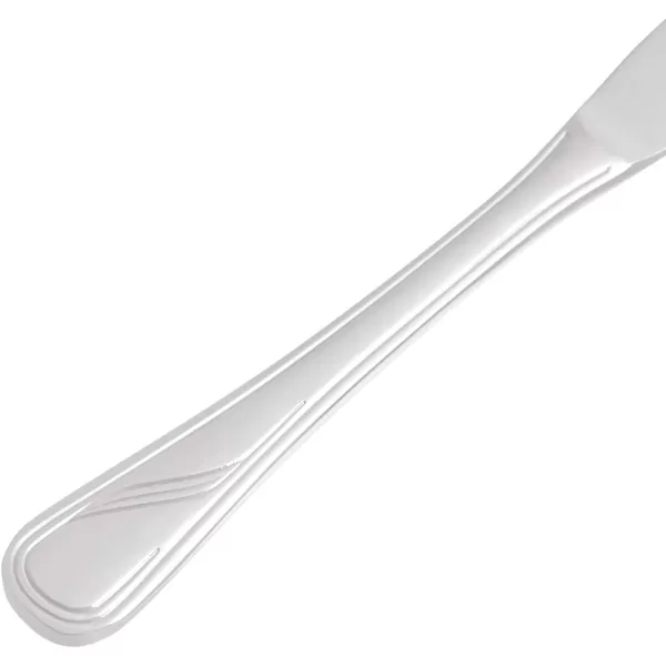 Amazon Basics 20Piece Stainless Steel Flatware Set with Round Edge Service for 4 Silver45Piece Modern Finish