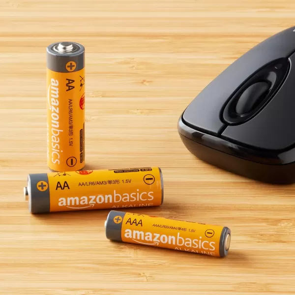 Amazon Basics 24 Count AA amp AAA HighPerformance Batteries Value Pack  12 Double AA Batteries and 12 Triple AAA Batteries48 Count Pack of 1
