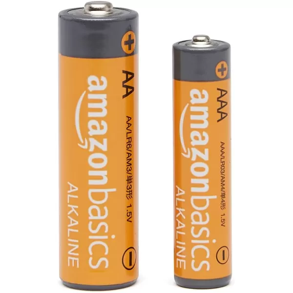 Amazon Basics 24 Count AA amp AAA HighPerformance Batteries Value Pack  12 Double AA Batteries and 12 Triple AAA Batteries48 Count Pack of 1