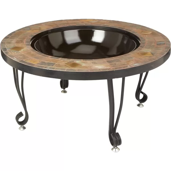 Amazon Basics 24 Inch Steel Round Lattice Fire Pit34 Inch ROUND