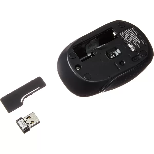 Amazon Basics 24GHz Wireless Computer Keyboard and Mouse Combo Quiet and Compact US Layout QWERTY BlackAmazon Basics 24GHz Wireless Computer Keyboard and Mouse Combo Quiet and Compact US Layout QWERTY Black