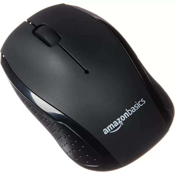 Amazon Basics 24GHz Wireless Computer Keyboard and Mouse Combo Quiet and Compact US Layout QWERTY BlackAmazon Basics 24GHz Wireless Computer Keyboard and Mouse Combo Quiet and Compact US Layout QWERTY Black