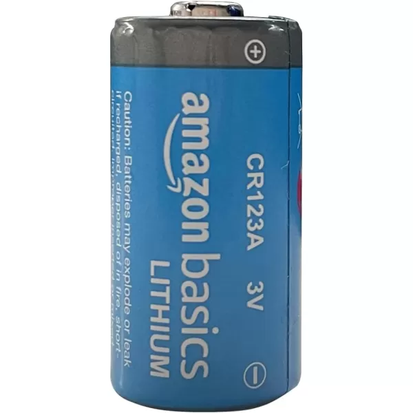 Amazon Basics 24Pack CR123A Lithium Batteries 3 Volt 10Year Shelf Life12 Count Pack of 1