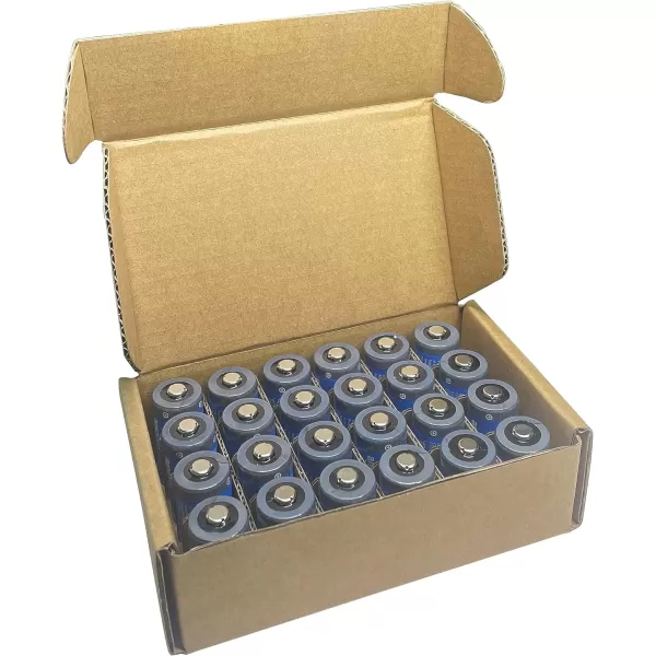 Amazon Basics 24Pack CR123A Lithium Batteries 3 Volt 10Year Shelf Life24 Count Pack of 1