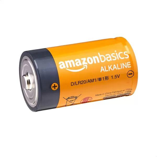 Amazon Basics 24Pack D Cell Alkaline AllPurpose Batteries 15 Volt 5Year Shelf Life4 Count Pack of 1