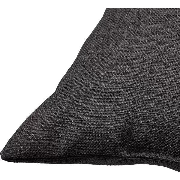 Amazon Basics 2Pack Linen Style Decorative Throw Pillows  18 Square Navy BlueBlack Linen Style 2Pack