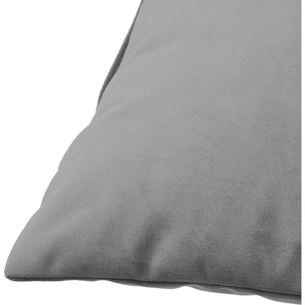 Amazon Basics 2Pack Linen Style Decorative Throw Pillows  18 Square Navy BlueDark Grey Velvet 2Pack