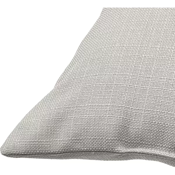 Amazon Basics 2Pack Linen Style Decorative Throw Pillows  18 Square Navy BlueTaupe Linen Style 2Pack