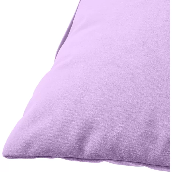Amazon Basics 2Pack Linen Style Decorative Throw Pillows  18 Square Navy BlueViolet Fog Velvet 2Pack