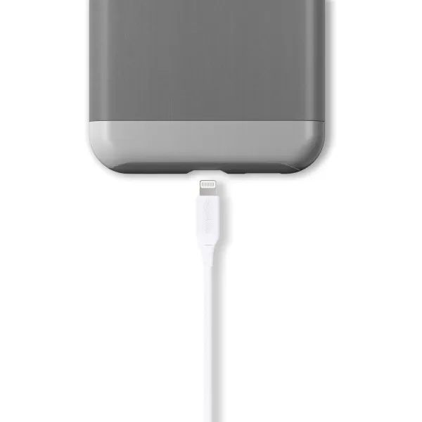 Amazon Basics 2Pack USBA to Lightning ABS Charger Cable MFi Certified Charger for Apple iPhone 14 13 12 11 X Xs Pro Pro Max Plus iPad 6 Foot White3 Feet 2Pack White