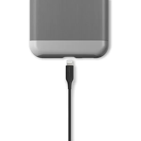 Amazon Basics 2Pack USBA to Lightning ABS Charger Cable MFi Certified Charger for Apple iPhone 14 13 12 11 X Xs Pro Pro Max Plus iPad 6 Foot White3 Feet 2Pack Black