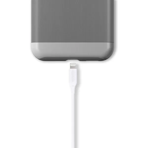 Amazon Basics 2Pack USBA to Lightning ABS Charger Cable MFi Certified Charger for Apple iPhone 14 13 12 11 X Xs Pro Pro Max Plus iPad 6 Foot White6 Feet 2Pack White